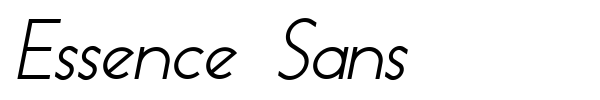 Essence Sans font preview